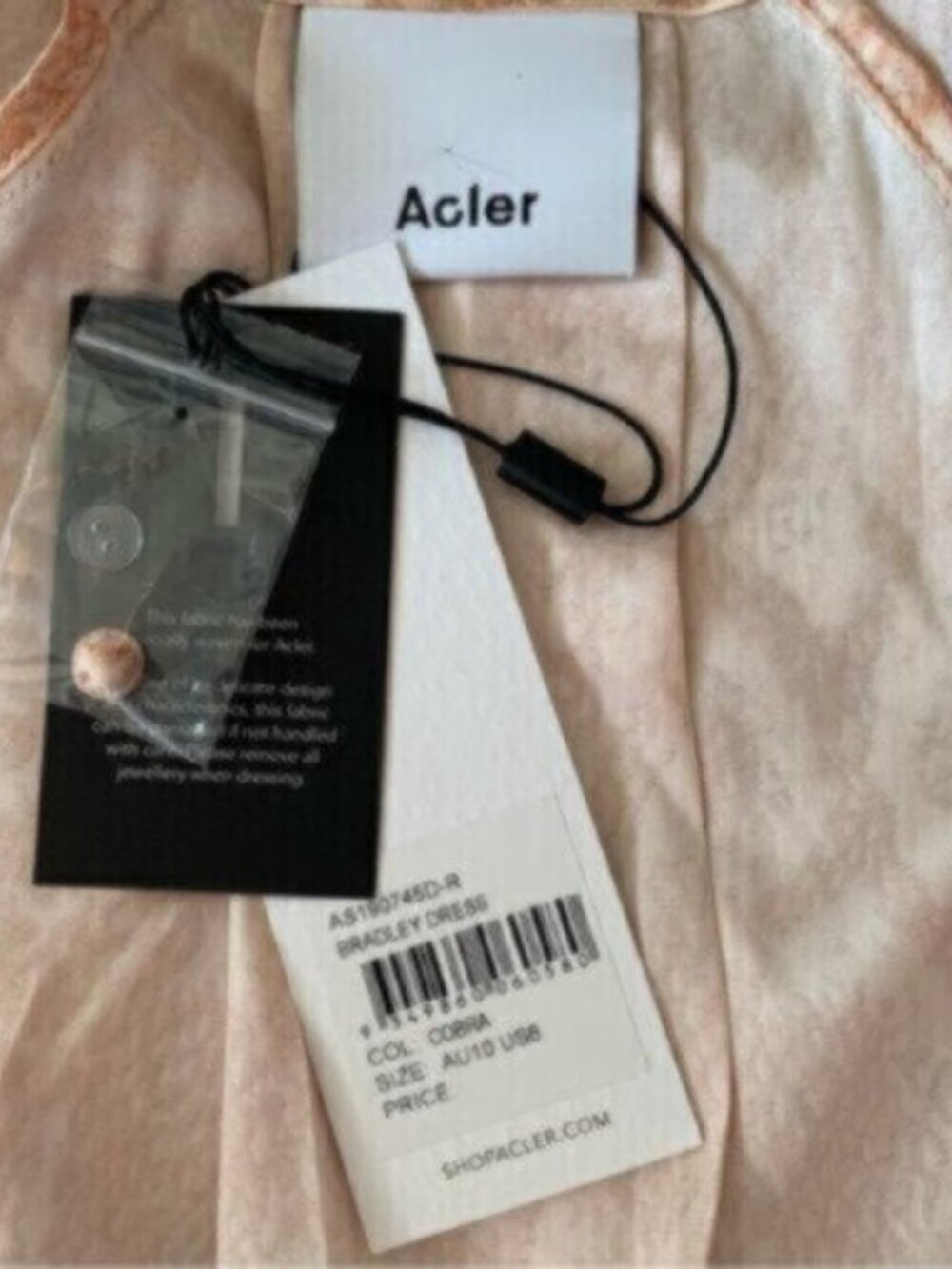 NWT Acler Bradley Cobra Wrap Long Sleeve Mini Dress - Picture 13 of 14